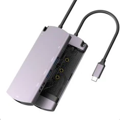 M.2 SDD ház USB-C HUB HDMI Ethernet 1000Mbps