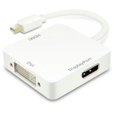 Mennyiségi egység 100db | raktáron 3 az 1-ben Thunderbolt Mini DisplayPort HDMI Dp DVI adapter kábel Mac Pro Air